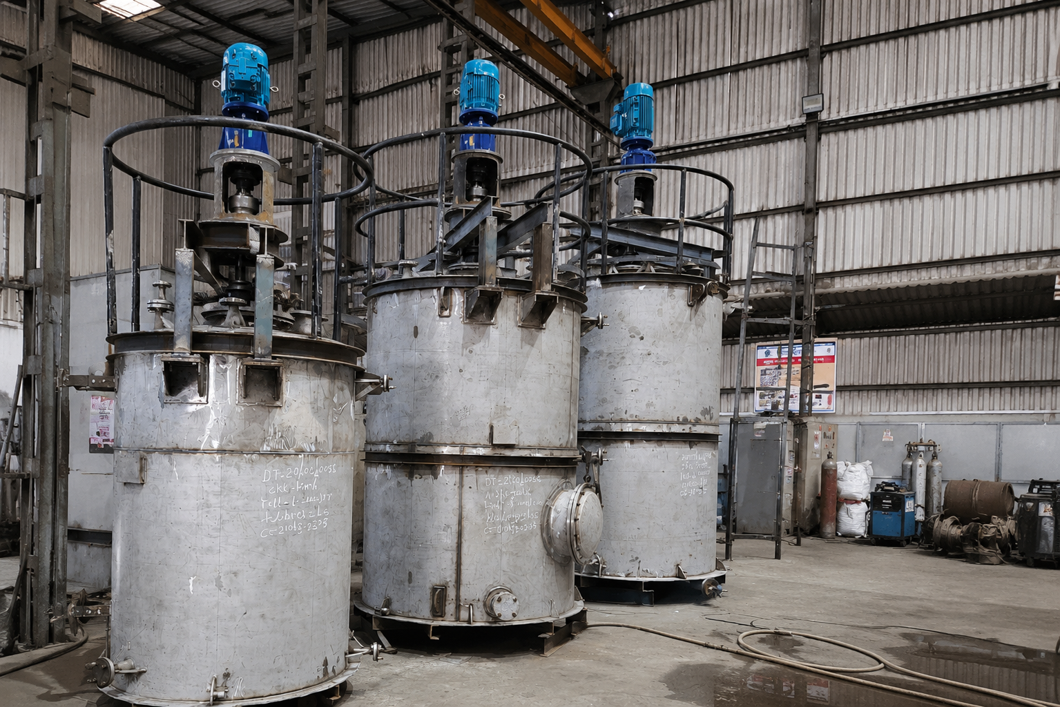 Jacketed reaction vessel