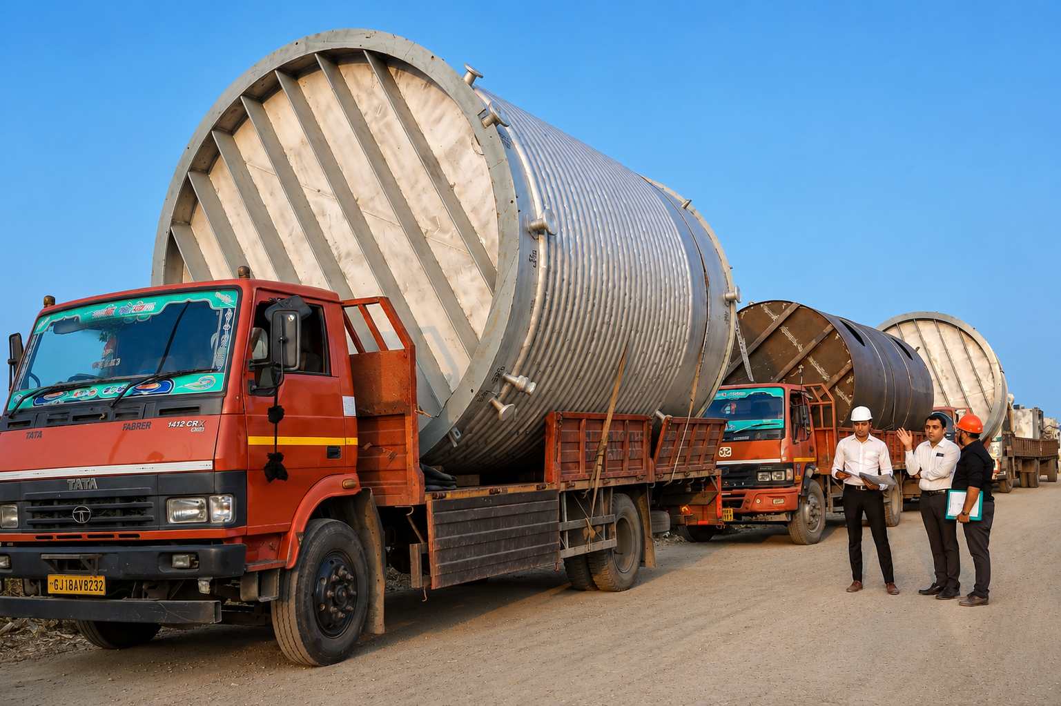 50 KL Limpeted Vessel SS 304 3500 ID x 5500 LG x 8 THK – Creative Engineering Gujarat