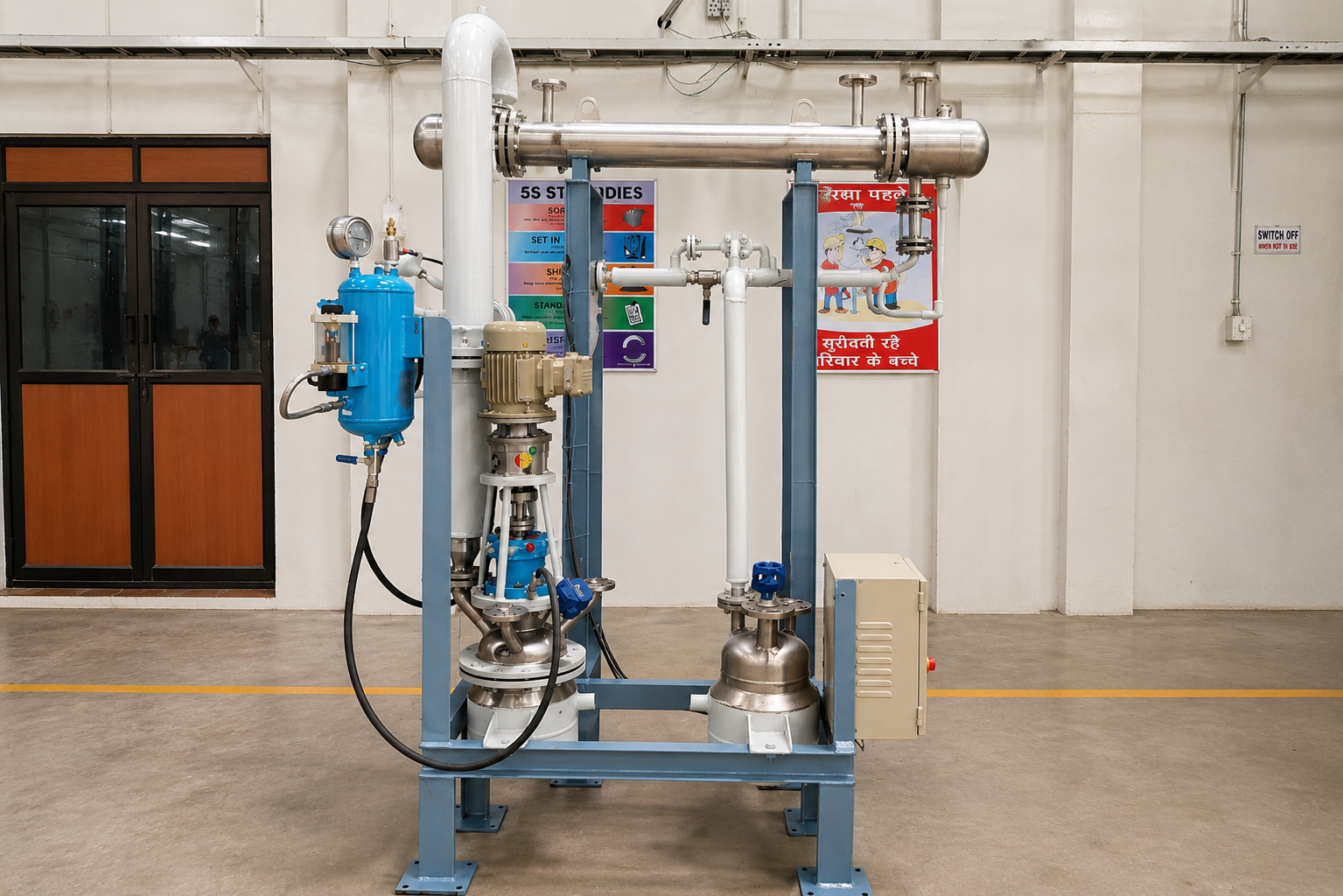 Skid mounted plant setup SS 316 process equipment – Creative Engineering Gujarat